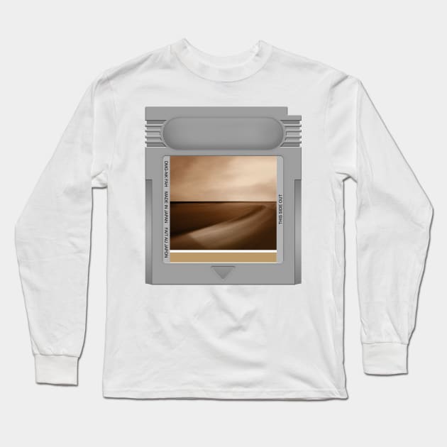 Small Craft on a Milk Sea Game Cartridge Long Sleeve T-Shirt by PopCarts